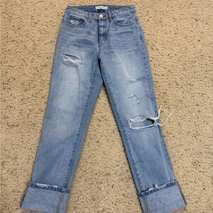 Flying Monkey Light Blue Boyfriend Jeans